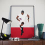 Maro Itoje England Rugby Poster, thumbnail 1 of 4