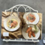 34cm White Distressed Metal Cookbook And Recipe Stand, thumbnail 2 of 12