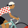 Personalised Cycling Print, Queen Of The Mountains, thumbnail 8 of 8