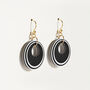 Black And White Circular Earrings, thumbnail 3 of 6
