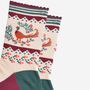 Women's Bamboo Socks Woodland Pheasant Wreath, thumbnail 3 of 5