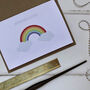 Rainbow Note Card: Sending Love, thumbnail 1 of 5
