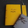 'Mindful Mum' Recycled Leather Journal Sketchbook, thumbnail 1 of 5
