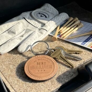 Personalised 'World's Best Golfer' Keyring, 4 of 9