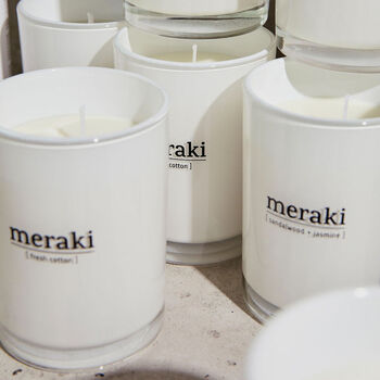 Meraki Fresh Cotton Scented Candle, 6 of 7