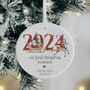 Personalised Newlywed Christmas Tree Decoration, thumbnail 1 of 4