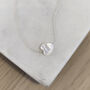 Mother Of Pearl Sliding Heart Necklace, thumbnail 3 of 6