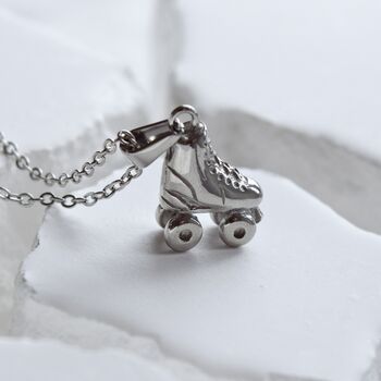 Silver Roller Skating Boots Pendant Gift, 2 of 4