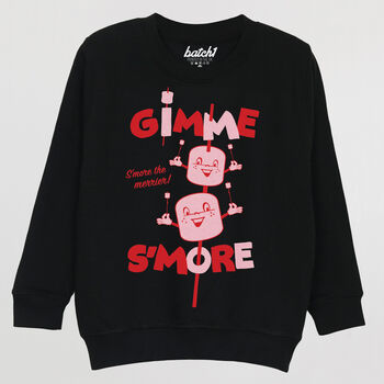 Gimme S'more Boys' Marshmallow Camping Sweatshirt, 5 of 5