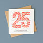 Personalised Watercolour Heart Anniversary Card, thumbnail 7 of 9