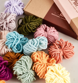 Make Your Own Mini Blush Macrame Rainbow Craft Kit, 5 of 7