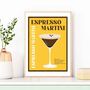 Espresso Martini Cocktail Poster, thumbnail 3 of 6