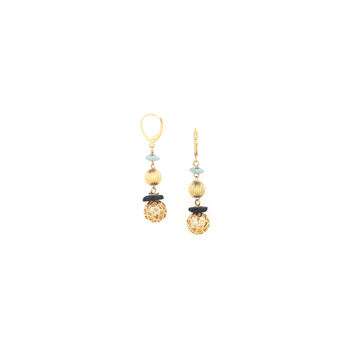 Two Gold Plated Ball Dangles On Hook, 3 of 3