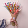 Rainbow Dried Flower Bouquet Gift, thumbnail 7 of 8