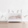 Bunny Fabric Wall Stickers, thumbnail 1 of 8