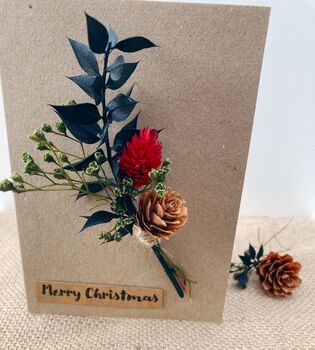 Dried Flower Christmas Card, 4 of 5