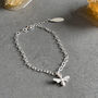 Bee Charm Bracelet In Sterling Silver, thumbnail 2 of 8
