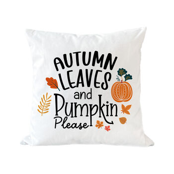 Autumn Leaves And Pumpkin Please Cushion, 6 of 6