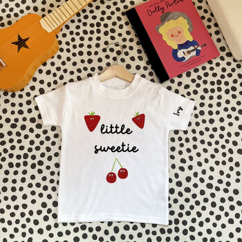 Personalised 'Little Sweetie' Strawberry Children's Top, 2 of 4
