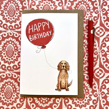 Personalised Cocker Spaniel Birthday Card, 12 of 12