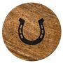 Horseshoe Equestrian Wooden Coasters Set Of Four, thumbnail 3 of 3