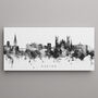 Exeter Skyline Cityscape Black White, thumbnail 1 of 12