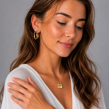 The Sanctuary Pendant Necklace In Sterling Silver/Gold Plated, 4 of 5