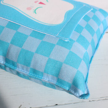 Checkerboard Tooth Fairy Cushion, 10 of 12