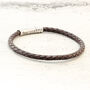 Mens Personalised Leather Bracelet, thumbnail 7 of 9