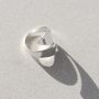 Sterling Silver Adjustable Flat Ring, thumbnail 5 of 7