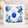 Personalised Childrens Football Birthday Card Any Name, thumbnail 1 of 4
