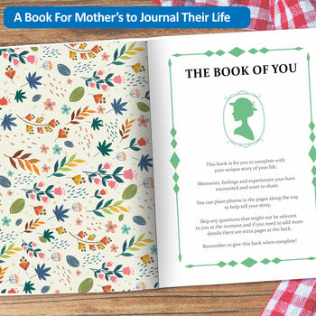 Personalised Book Of Mum Life Story Journal Mothers Day, 5 of 10