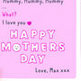 Personalised Mummy Funny Mother's Day Card, thumbnail 3 of 5