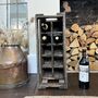 Vintage Industrial Wooden Wine Bottle Crate Rack, thumbnail 6 of 9