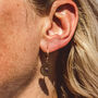 Mandala Inspired Gemstone Earrings – 18 K Gold Plated, thumbnail 1 of 12