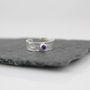 Sterling Silver Birthstone Toe Ring, thumbnail 6 of 8