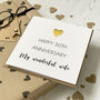 Personalised 50th Golden Wedding Anniversary Card, thumbnail 3 of 3