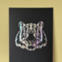 A4 Holographic Tiger Face Poster, thumbnail 1 of 2