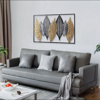 New Design, Stunning Patterned Leaf Wall Art Decor, 2 of 5