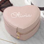 Personalised Pink Heart Jewellery Case, thumbnail 1 of 6