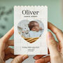 Personalised New Baby Announcement Gift Photo Block, thumbnail 1 of 10