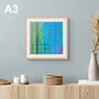 'Ocean Cycles' Unframed Fine Art Giclee Print, thumbnail 2 of 6