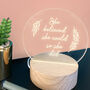 Engraved 'She Believed She Could' Mini Desk Lamp, thumbnail 1 of 3