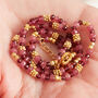 Red Garnet Short Beaded Layering Necklace, thumbnail 5 of 12