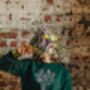 Embroidered Big Bunch Of Flowers Sweater, thumbnail 5 of 6