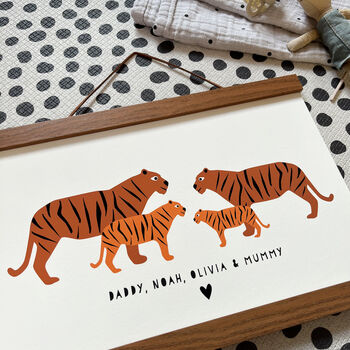 Personalised Animal Family A4 Print, 7 of 10