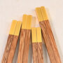 Engraved Wooden Non Slip Chopsticks With Gift Bag, thumbnail 3 of 6