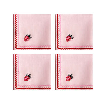 Love Bug Embroidered Napkins | Set Of Four, 2 of 6