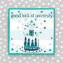 Good Luck At University Card Cake Theme, thumbnail 1 of 2