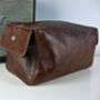 Personalised Oversized Leather Wash Bag, thumbnail 4 of 8